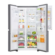 LG Nevecon Door-in-Door®, Side by Side, capacidad 668 LTS, acabado Platimun Silver, Inverter Linear Compresor, LS65SDP1