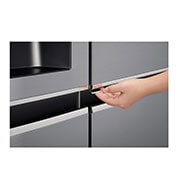 LG Nevecon Door-in-Door®, Side by Side, capacidad 668 LTS, acabado Platimun Silver, Inverter Linear Compresor, LS65SDP1