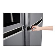 LG Nevecon Door-in-Door®, Side by Side, capacidad 668 LTS, acabado Platimun Silver, Inverter Linear Compresor, LS65SDP1