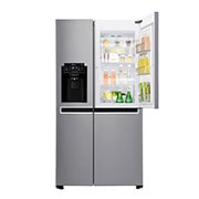 LG Nevecon Door-in-Door®, Side by Side, capacidad 668 LTS, acabado Platimun Silver, Inverter Linear Compresor, LS65SDP1