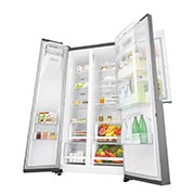 LG Nevecon Door-in-Door®, Side by Side, capacidad 668 LTS, acabado Platimun Silver, Inverter Linear Compresor, LS65SDP1