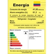 LG Nevecon Door-in-Door®, Side by Side, capacidad 668 LTS, acabado Platimun Silver, Inverter Linear Compresor, LS65SDP1