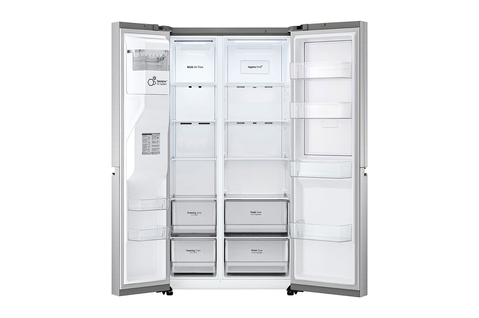 LG Nevecón LG Side by Side Door-in-Door™, ThinQ, Color Silver (STS) Capacidad Total Almacenamiento 637 Litros, LS66SDS