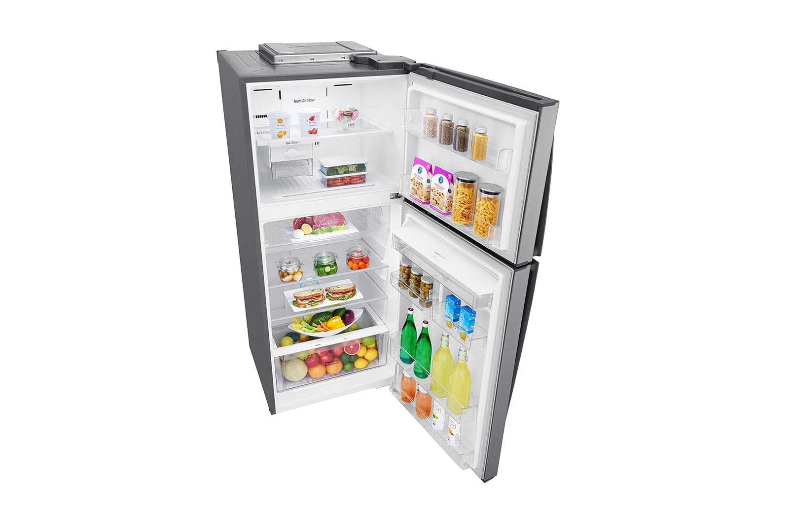 LG Nevera Top Mount, Tecnología Door Cooling™ de 437 LTS, No frost, Acabado Platinum silver, Filtro Hygiene Fresh+®, Inverter Lineal Compressor, LT41SGPX