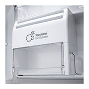 LG Nevera Top Freezer, fabricador de hielo, Tecnología Door Cooling™, capacidad 471 LTS, acabado Platinum Silver, Filtro Hygiene Fresh+®, Inverter Lineal Compressor, LT44AGP