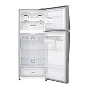 LG Nevera Top Freezer, fabricador de hielo, Tecnología Door Cooling™, capacidad 471 LTS, acabado Platinum Silver, Filtro Hygiene Fresh+®, Inverter Lineal Compressor, LT44AGP