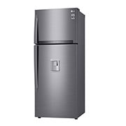 LG Nevera Top Freezer, fabricador de hielo, Tecnología Door Cooling™, capacidad 471 LTS, acabado Platinum Silver, Filtro Hygiene Fresh+®, Inverter Lineal Compressor, LT44AGP