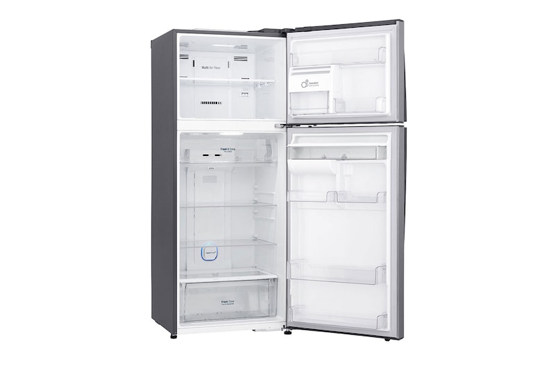 LG Nevera Top Freezer, fabricador de hielo, Tecnología Door Cooling™, capacidad 471 LTS, acabado Platinum Silver, Filtro Hygiene Fresh+®, Inverter Lineal Compressor, LT44AGP