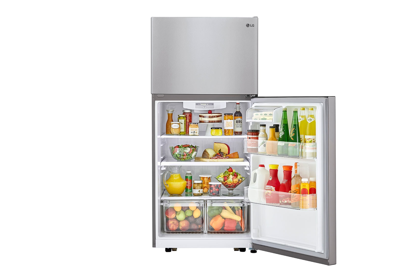 LG Nevera Top Mount Smart Inverter compressor, capacidad 553 L netos, acabado STS, Multi Air Flow, 10 años de garantia en motor, LT57BPSX