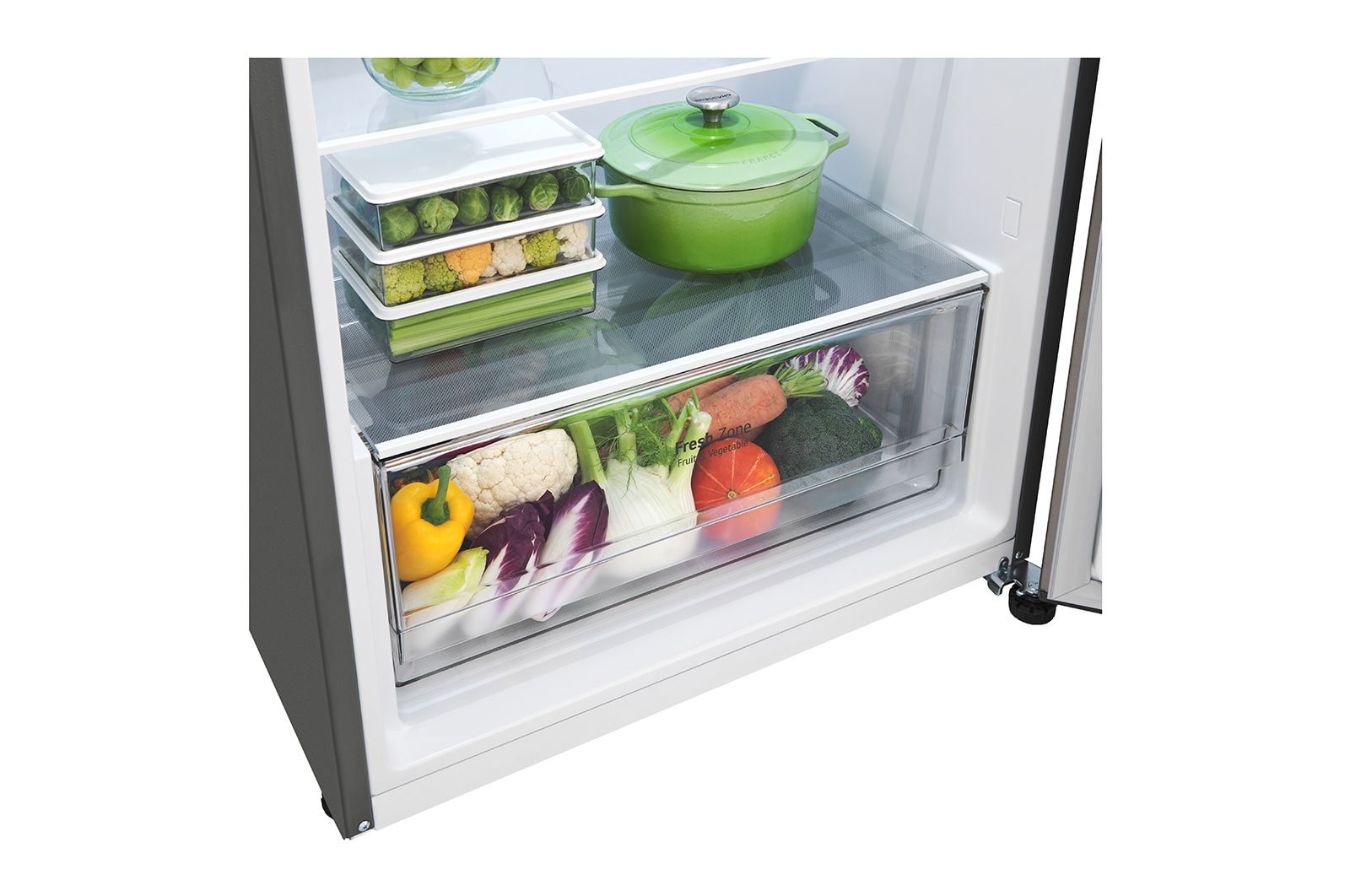 LG Nueva Nevera LG Top Freezer, DoorCooling+™ Platinum Silver3  Capacidad Total Almacenamiento 395 Litros, VT40WGPX