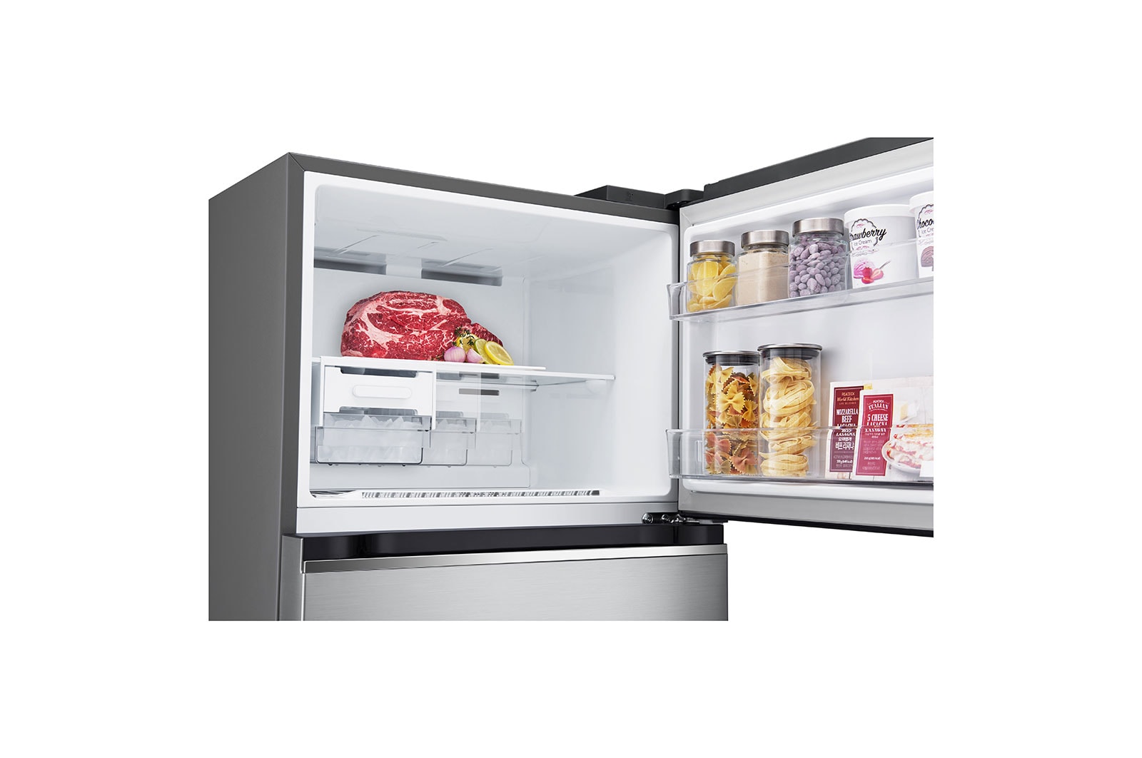 LG Nueva Nevera LG Top Freezer, DoorCooling+™ Platinum Silver3  Capacidad Total Almacenamiento 395 Litros, VT40WGPX