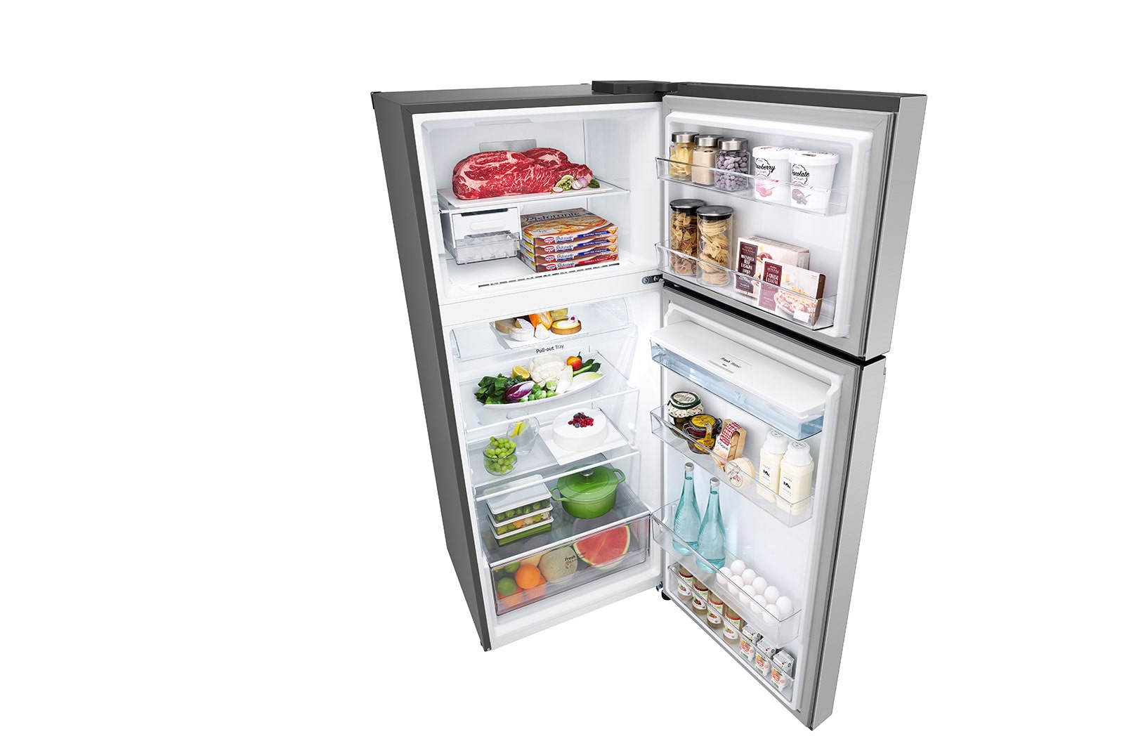 LG Nueva Nevera LG Top Freezer, DoorCooling+™ Platinum Silver3  Capacidad Total Almacenamiento 395 Litros, VT40WGPX