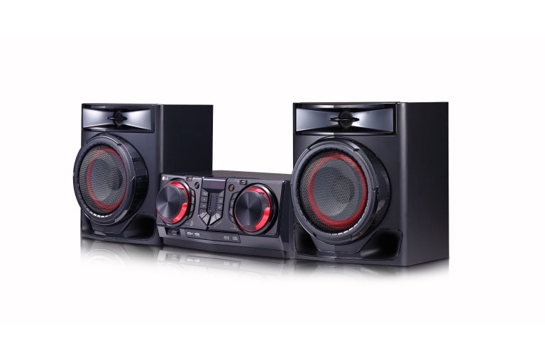 LG Minicomponente XBOOM CJ44 | 480W | 2.1ch | Funciones de karaoke | 2 puertos USB, CJ44