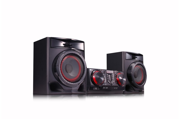 LG Minicomponente XBOOM CJ44 | 480W | 2.1ch | Funciones de karaoke | 2 puertos USB, CJ44