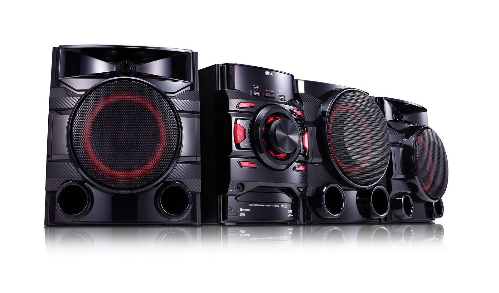 LG Mini Componente LG 4560, RMS 700 W - Subwoofer, 2 USB, Bluetooth, CD., CM4560