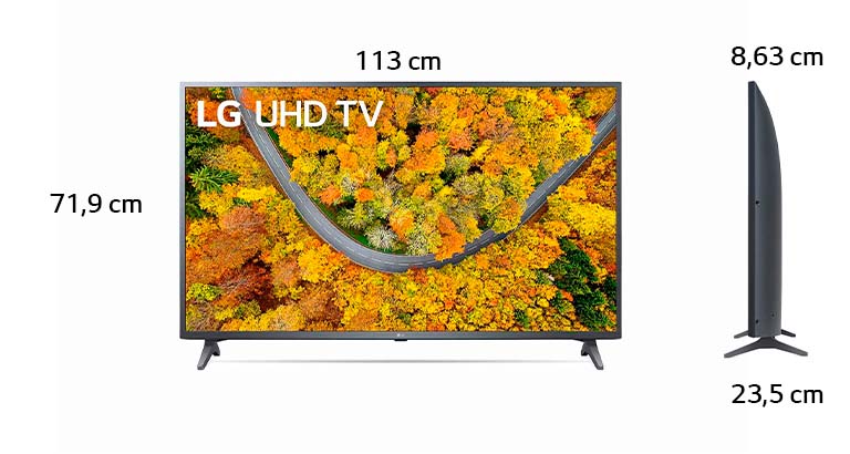 TV LG 50 Pulgadas 4K Ultra HD Smart TV LED 50UQ7570PUJ