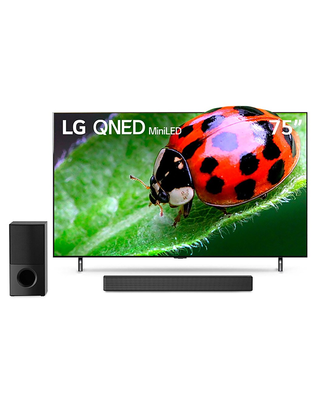 Combo Tv Lg 75 Qned Miniled 4k Procesador Inteligente Smart Tv Webos Magic Remote Dolby 1585