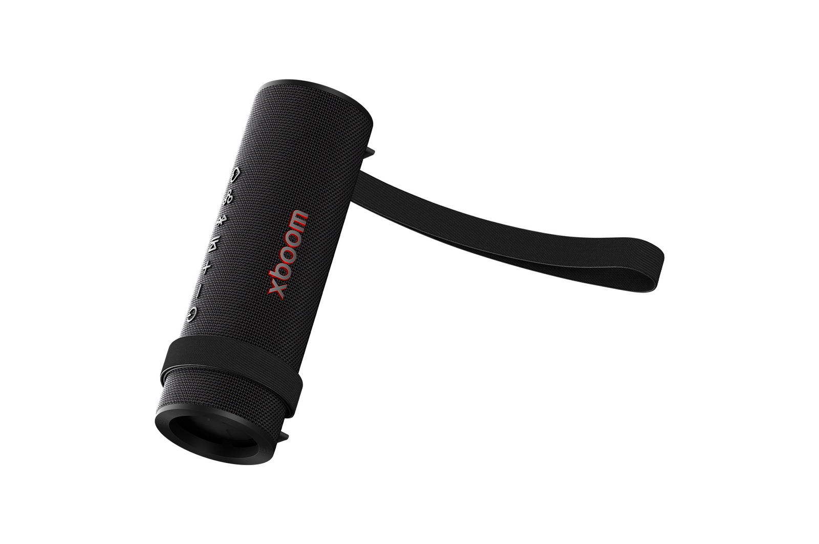 Vista semi-vertical frontal con la correa desatada