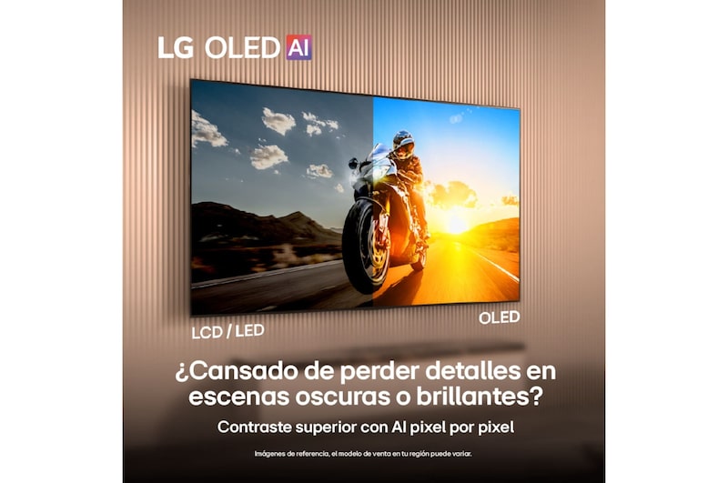 LG OLED TV detalles en escenas oscuros y claros