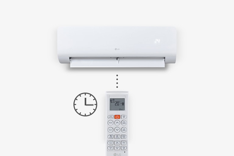 The air conditioner is controlled by remote time controller.