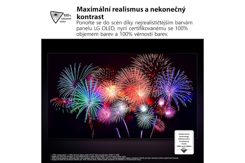 Boční pohled na LG OLED evo AI C5 4K Smart TV.