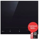 Vestavná indukční deska 60cm, Černá, Flexi zóna, ThinQ™