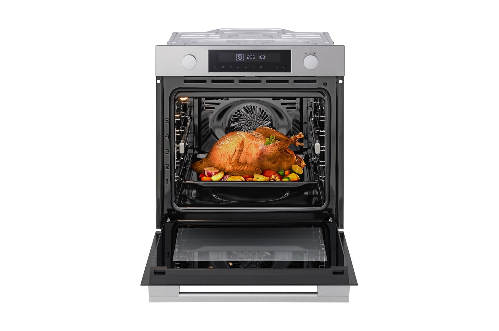 front view of lg WS5D7210S with food