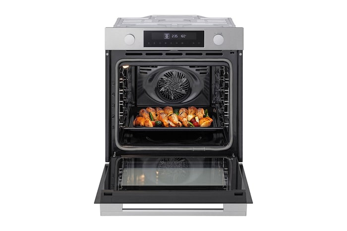 front view of lg ws5d7230s with food