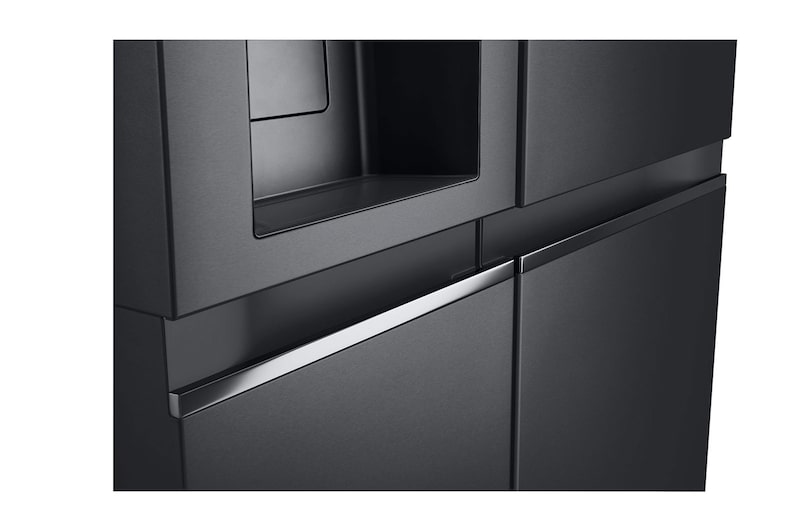 LG Americká chladnička LG | C | 628 l | DoorCooling+™ | UVnano™|Černá/šedá, GSLE91EVAC