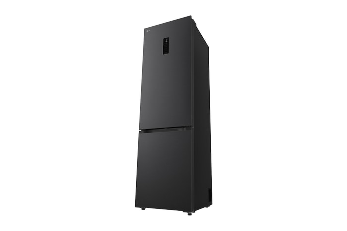 Čelní pohled na spodní mrazničku LG (gbbs726cpy) s vyobrazením designu exteriéru