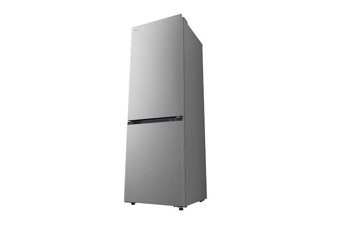 Čelní pohled na spodní mrazničku LG s vyobrazením designu exteriéru