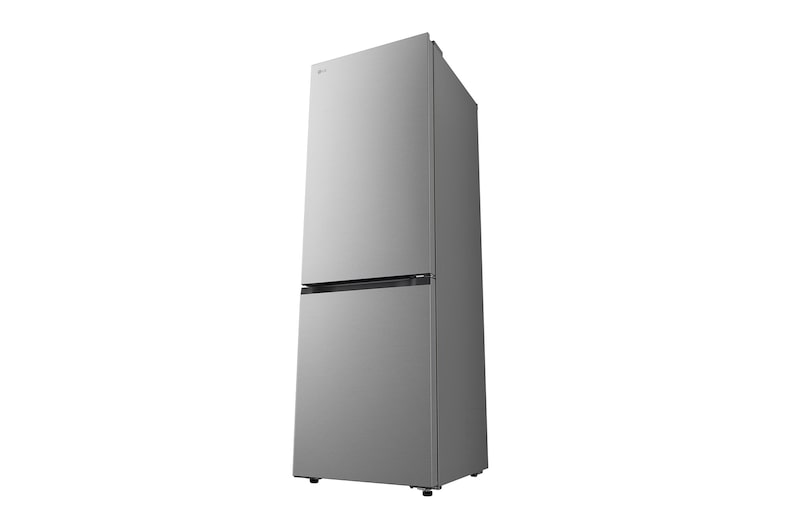 Čelní pohled na spodní mrazničku LG s vyobrazením designu exteriéru