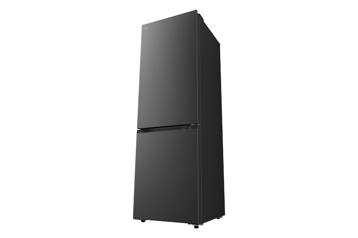 Čelní pohled na spodní mrazničku LG (gbbs726cpy) s vyobrazením designu exteriéru
