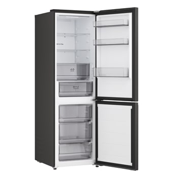 Přední pohled na chladničku s mrazničkou LG (gbbs726cpy) s ventilací DoorCooling+™