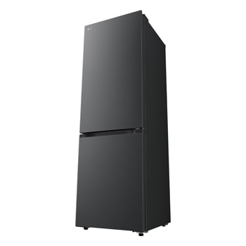 Čelní pohled na spodní mrazničku LG (gbbs726cpy) s vyobrazením designu exteriéru