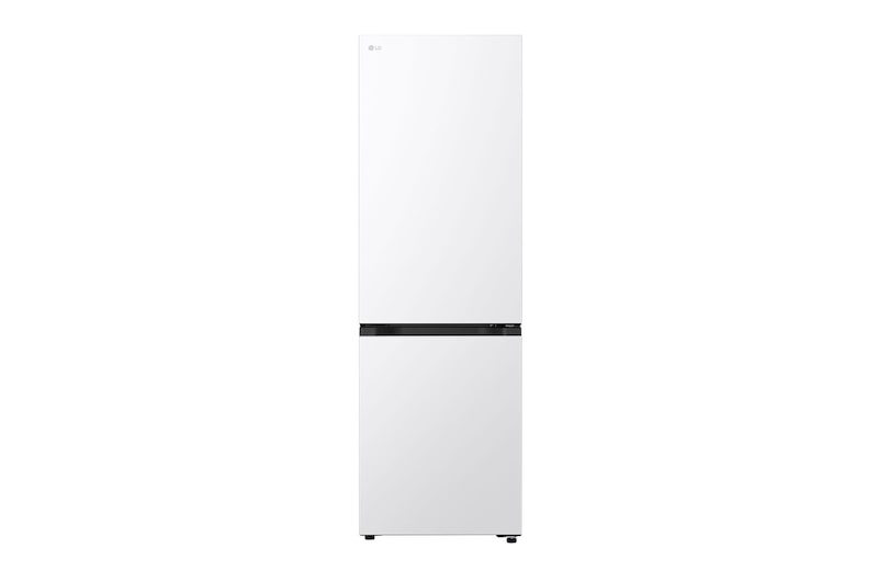 Čelní pohled na Kombinovaná chladnička LG | C | 333 l | Smart Invertorový kompresor | Bílá GBBSJ1CCSW