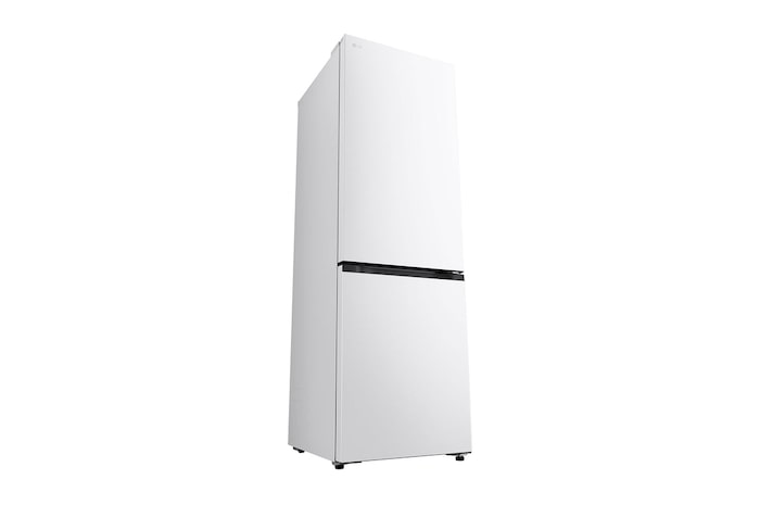 Čelní pohled na spodní mrazničku LG s vyobrazením designu exteriéru