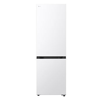 Čelní pohled na Kombinovaná chladnička LG | C | 333 l | Smart Invertorový kompresor | Bílá GBBSJ1CCSW