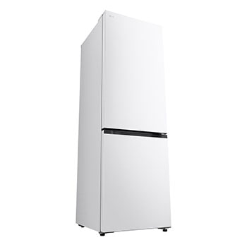 Čelní pohled na spodní mrazničku LG s vyobrazením designu exteriéru