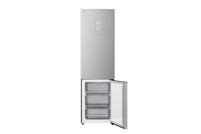 Pohled zespodu na chladničku s mrazničkou LG (gbbs726cpy)