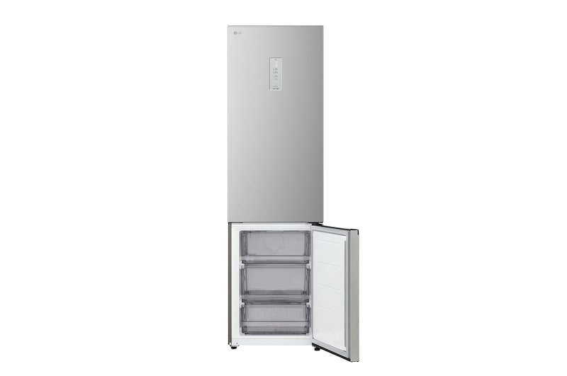 Pohled zespodu na chladničku s mrazničkou LG (gbbs726cpy)