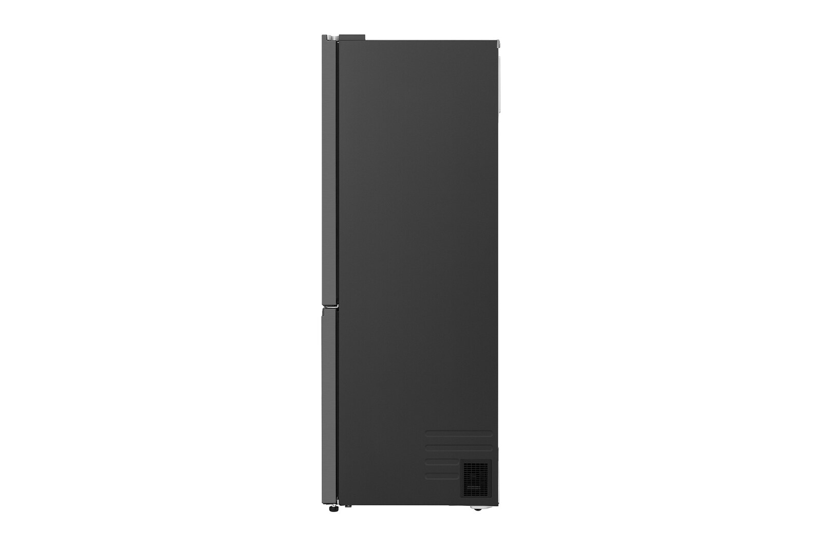 Lower view of LG fridge freezer (GBBW726AEV)