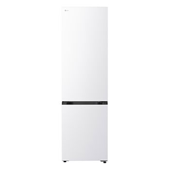 Čelní pohled na Kombinovaná chladnička LG | B | 375 l | Smart Invertorový kompresor | Bílá GBBS322BSW