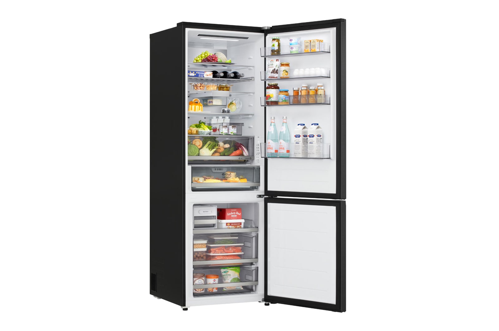 LG bottom freezer (GBBW726AEV) back view showing rear panel