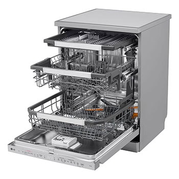 Interiér myčky lg, boční pohled