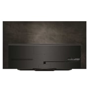 Left-facing side view of LG OLED evo TV, OLED C4