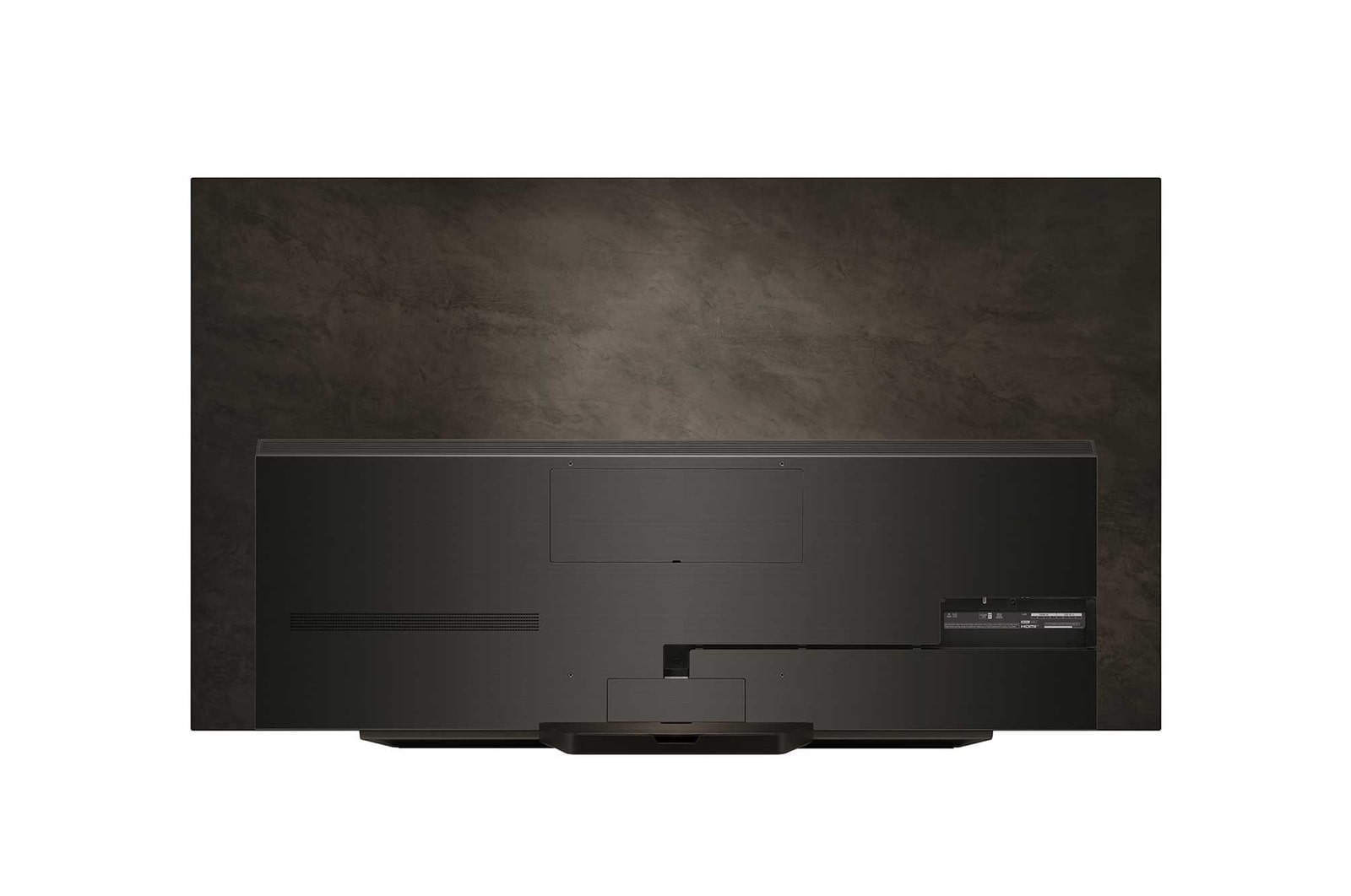 Left-facing side view of LG OLED evo TV, OLED C4