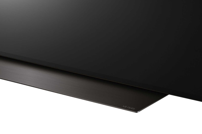 Side view of LG OLED evo TV, OLED C4