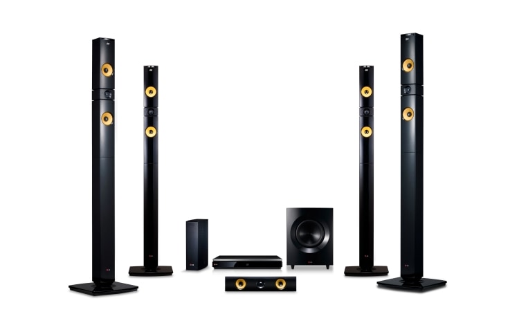 LG 9.1 kanálový 3D Blu-ray systém domácího kina s bezdrátovými zadními reproduktory, 3D prostorový zvuk, Smart TV, hudební výkon 1460W, BH9530TW