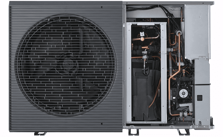 THERMA V R290 monobloc Internal design	